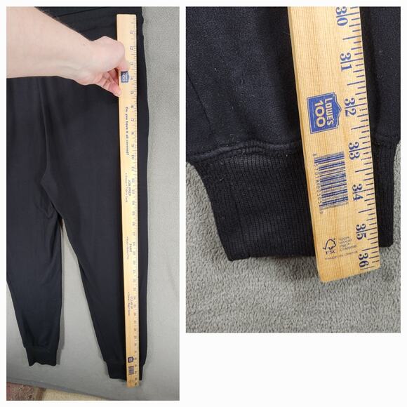 Z Supply The Wrap Front Jumpsuit S Women Black Jogger Jersey Knit Stretch Vneck - Picture 6 of 14